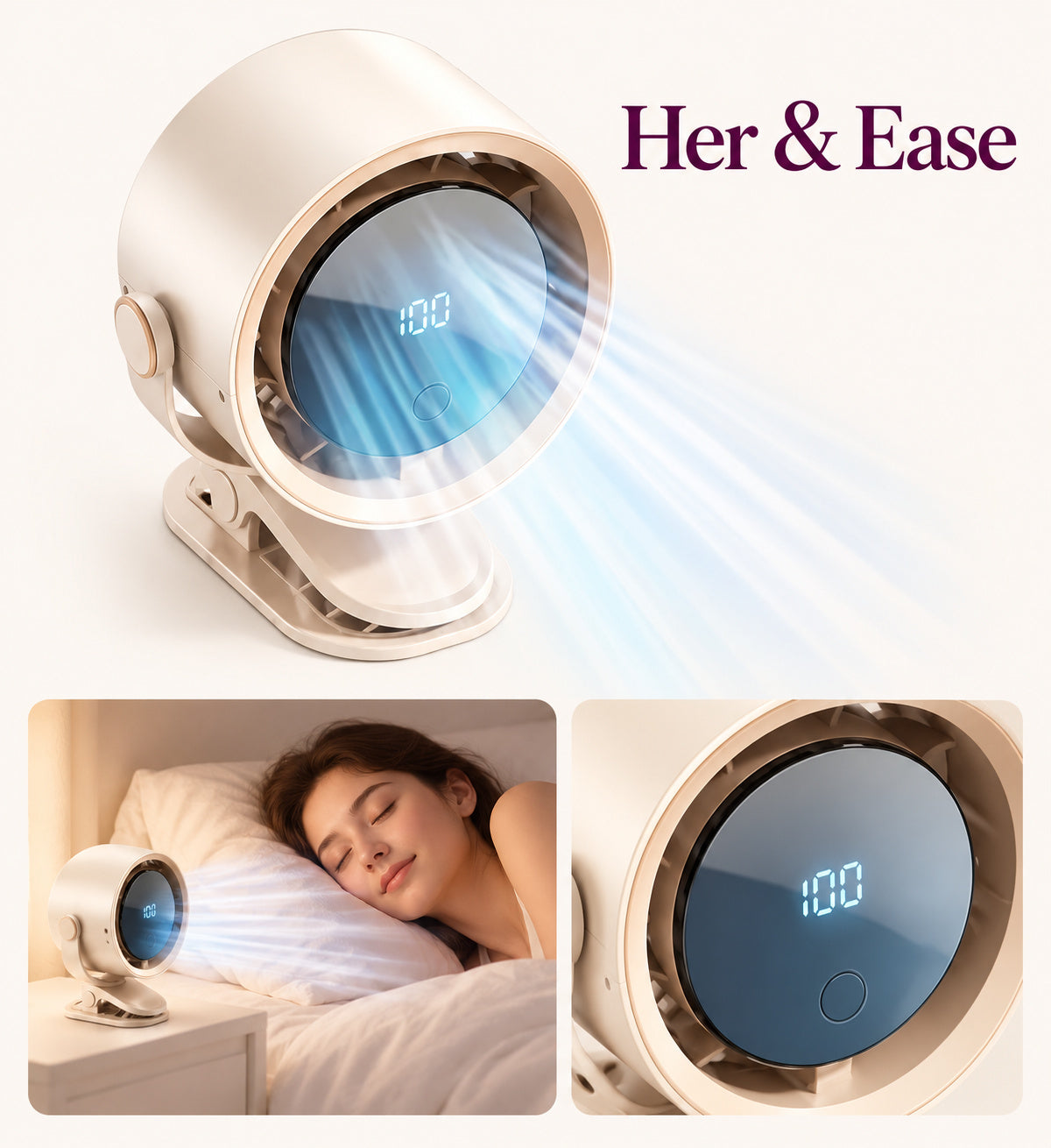 Little Breeze — Rechargeable Clip-On Fan — product view 10