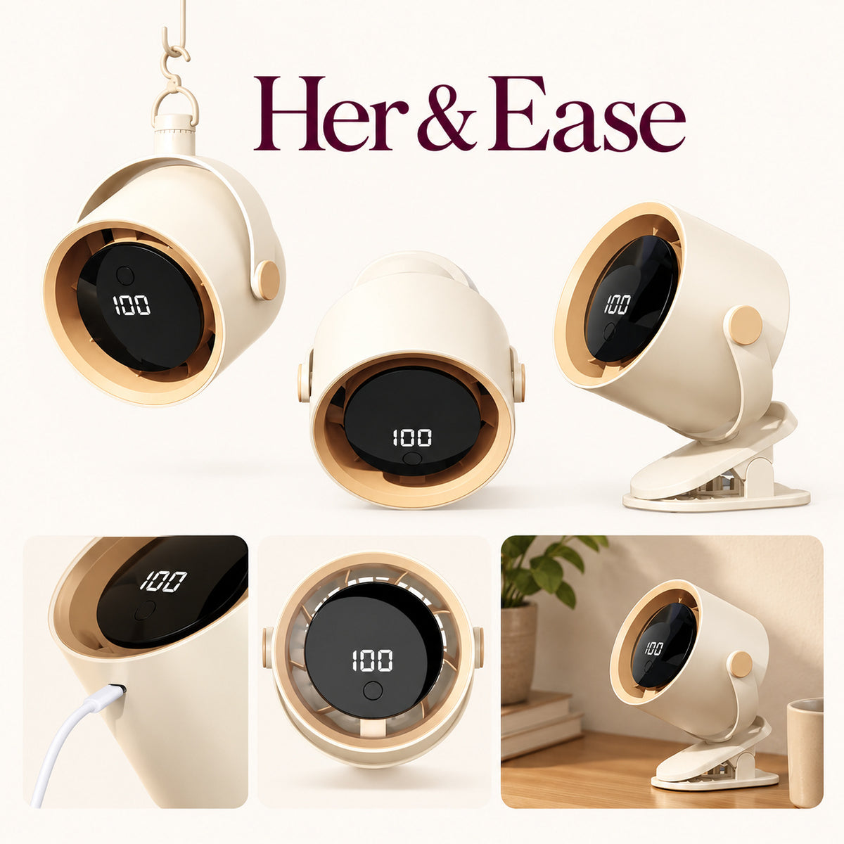 Little Breeze — Rechargeable Clip-On Fan — product view 7