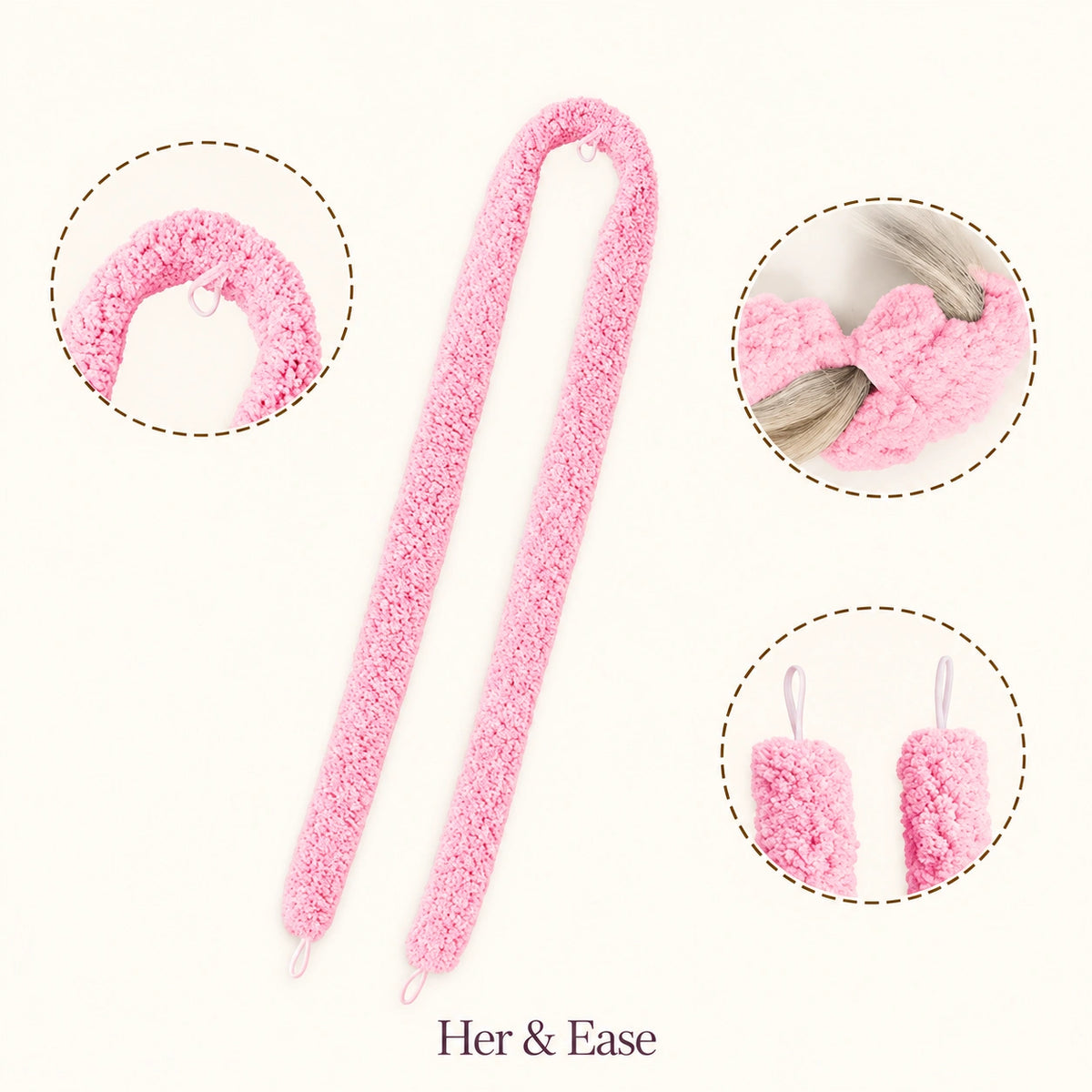 Soft Waves — Satin Heatless Curling Set — product view 4