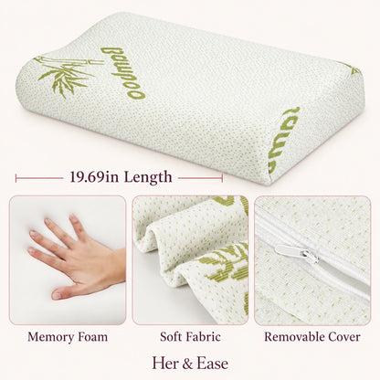 Contour Rest contoured memory foam pillow — product details