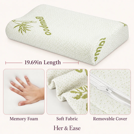 Contour Rest contoured memory foam pillow — product details