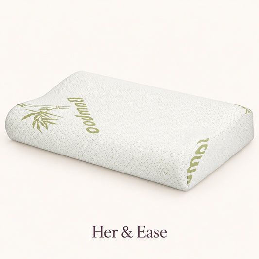 Contour Rest contoured memory foam pillow with removable cover