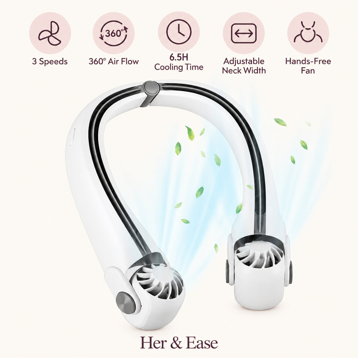 Everyday Breeze — Rechargeable Neck Fan — product view 3