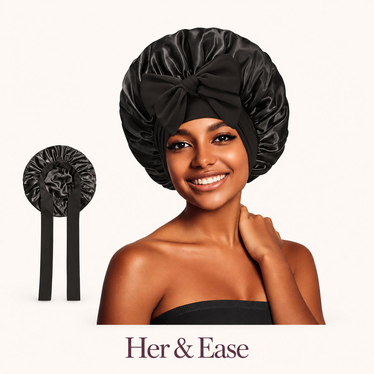 Soft Wrap — Satin Sleep Bonnet — product view 2
